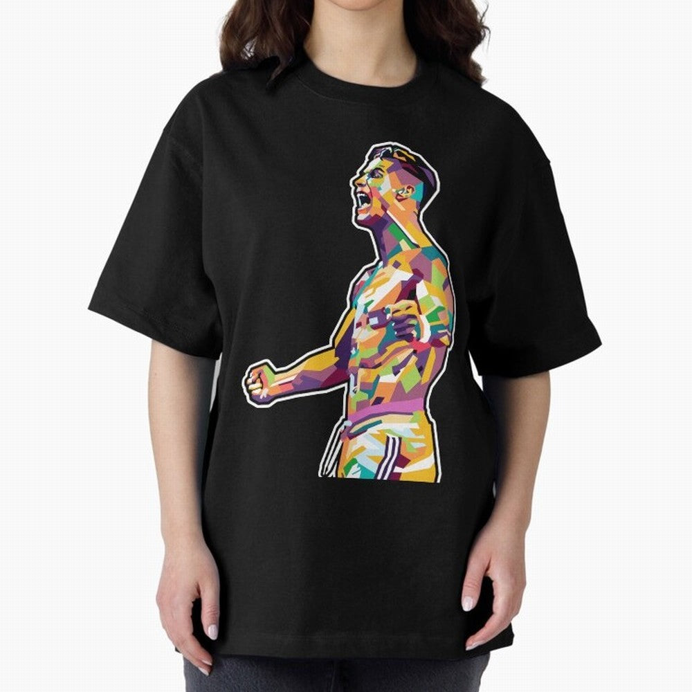 Cr7 Pop Art Oversized T-Shirt Bring Retro Soccer Energy to FIFA World Cup 2026 for Fans of Messi and Cristiano Ronaldo and England, France and Netherlands, Bringing Football History, Final Match Energy, Crowd Noise and Once in a Lifetime Moments;