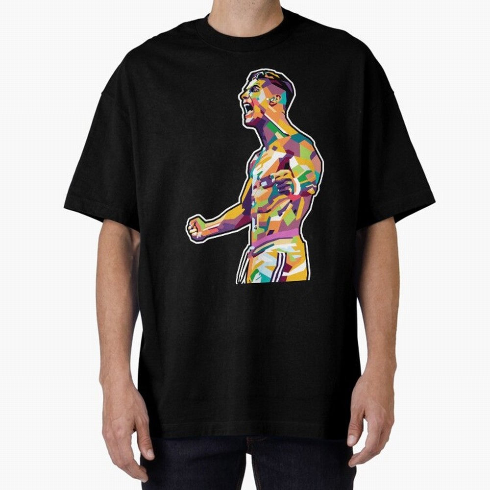 Cr7 Pop Art Oversized T-Shirt Bring Retro Soccer Energy to FIFA World Cup 2026 for Fans of Messi and Cristiano Ronaldo and England, France and Netherlands, Bringing Football History, Final Match Energy, Crowd Noise and Once in a Lifetime Moments;