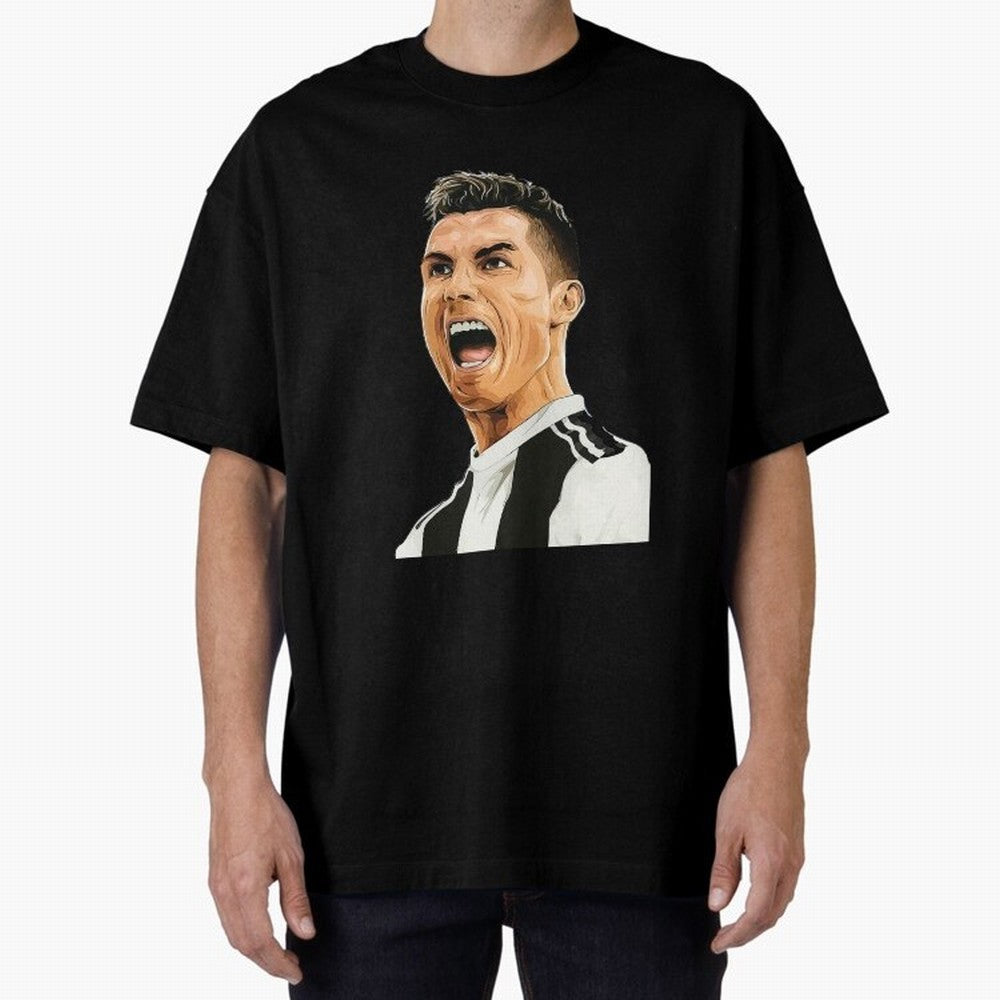 Cristiano Ronaldo Cristiano Ronaldo CR7 Oversized T-Shirt Upgrade Global Football Passion for FIFA World Cup 2026 USA Canada Mexico, Highlighting Cristiano Ronaldo, Haaland and CR7, England, France and Netherlands, Supporter Pride, Iconic