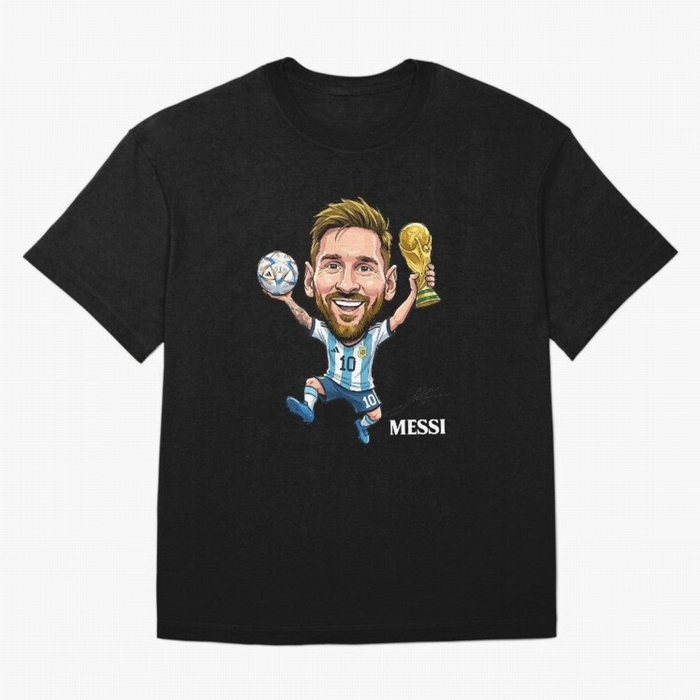 Messi Campion Oversized T-Shirt Bring Legendary Rivalry Energy to Global Football Passion for FIFA World Cup 2026, Inspired by Neymar, Haaland and Cristiano Ronaldo, Germany, Stadium Memories, Football Loyalty, International Chants and Championship