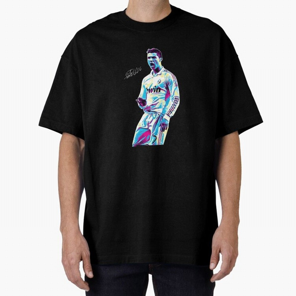 Cristiano Ronaldo Oversized T-Shirt Fuel the Hype around FIFA World Cup 2026 Spirit, Connected to Brazil, CR7 and Messi, Championship Spirit, Famous Goals, Roaring Crowds and International Football Unity; Perfect for People Who Love Argentina,