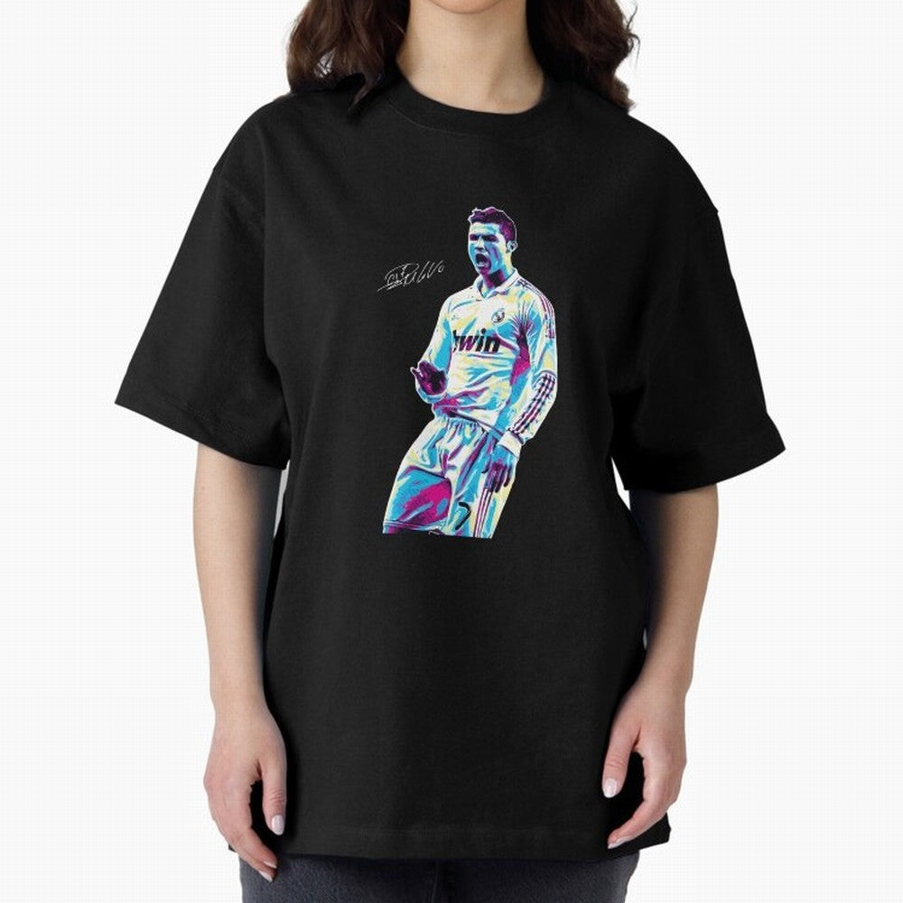 Cristiano Ronaldo Oversized T-Shirt Fuel the Hype around FIFA World Cup 2026 Spirit, Connected to Brazil, CR7 and Messi, Championship Spirit, Famous Goals, Roaring Crowds and International Football Unity; Perfect for People Who Love Argentina,