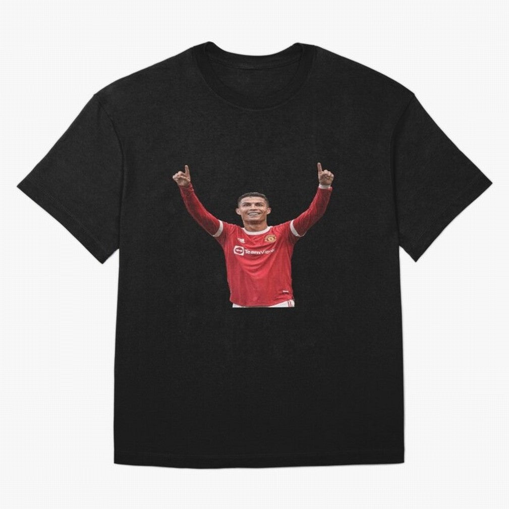 Crisitano Ronaldo Manchester United Oversized T-Shirt Honor Football Greatness during FIFA World Cup 2026 Made for Cristiano Ronaldo, Haaland and CR7, Spain Energy, Tournament Hype, Historic Matchups, Family Viewing Parties and Global Sports Pride;