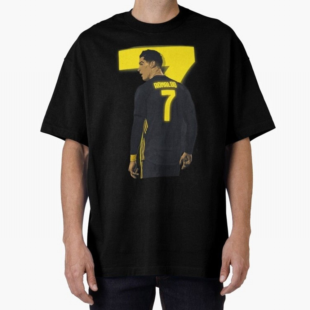 CR7 cristiano ronaldo logo Oversized T-Shirt Relive Legendary Nights from the FIFA World Cup 2026 USA Canada Mexico Journey through Messi Highlights, Argentina, France and Brazil Pride, Vintage Soccer Flavor, Modern Football Stars, National Flags