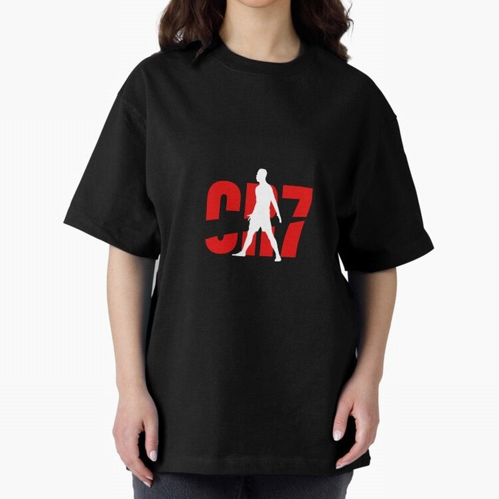cristiano Ronaldo T-shirt Oversized T-Shirt Represent Football Lovers during Match Day Hype around FIFA World Cup 2026, Messi, CR7 and Mbappe, Spain, Classic Soccer Heritage, Championship Pressure, Fan Loyalty and International Pride; Built for