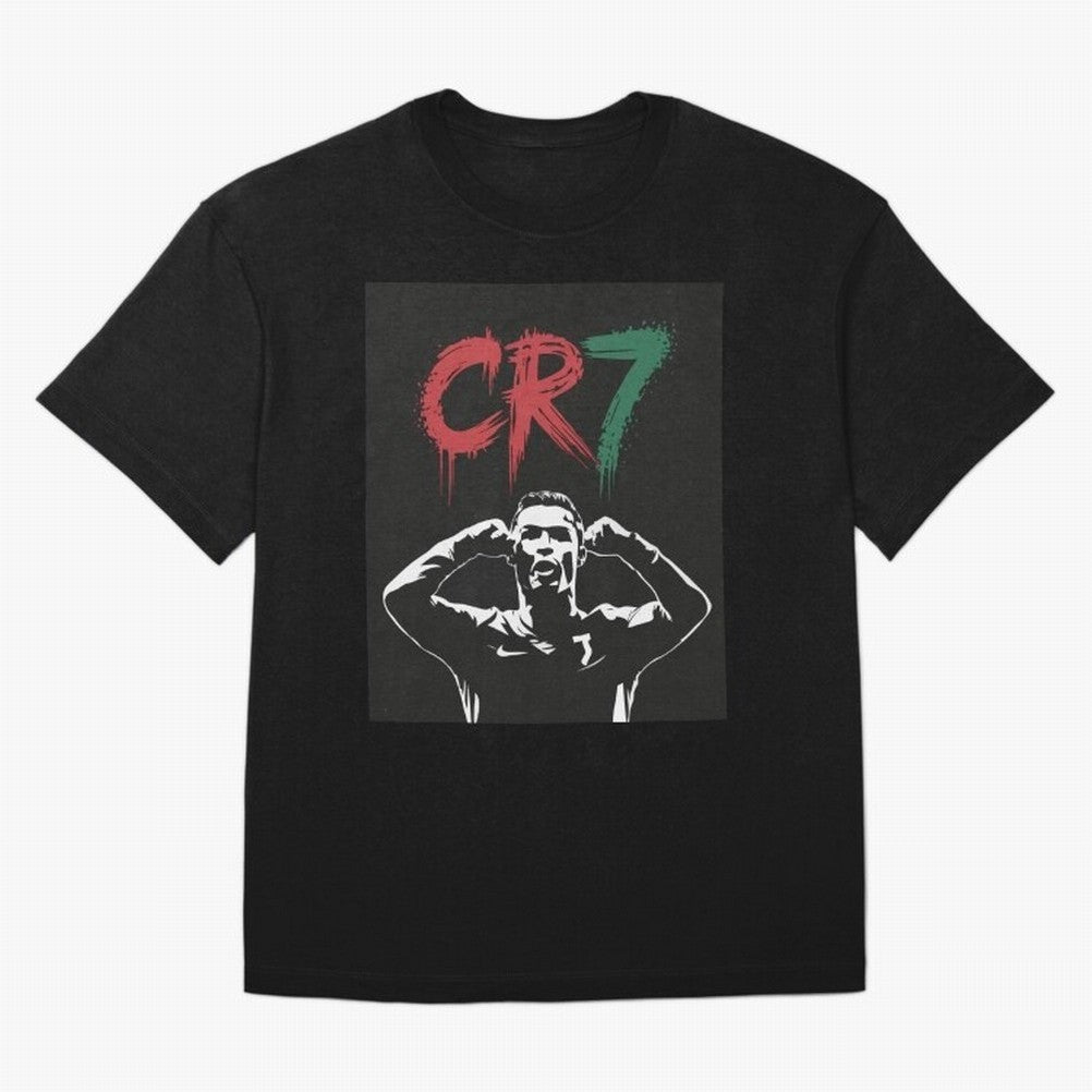 Cristiano Ronaldo CR7 T-shirt Design Oversized T-Shirt Share the Excitement of FIFA World Cup 2026 Group Stage for Fans of Messi and Brazil, Bringing Football Passion, Legendary Performances, Festival Vibes and Supporter Community; Made for Die