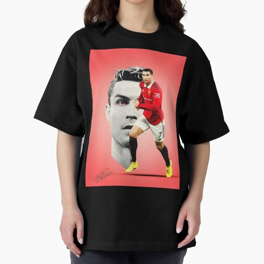 Cr7 Oversized T-Shirt Celebrate Rivalries and Pride in FIFA World Cup 2026 Group Stage Spirit, Capturing Argentina, Mbappe and Neymar, Supporter Pride, Iconic Celebrations, Legendary Names and Global Match Day Energy; Perfect for People Who Love