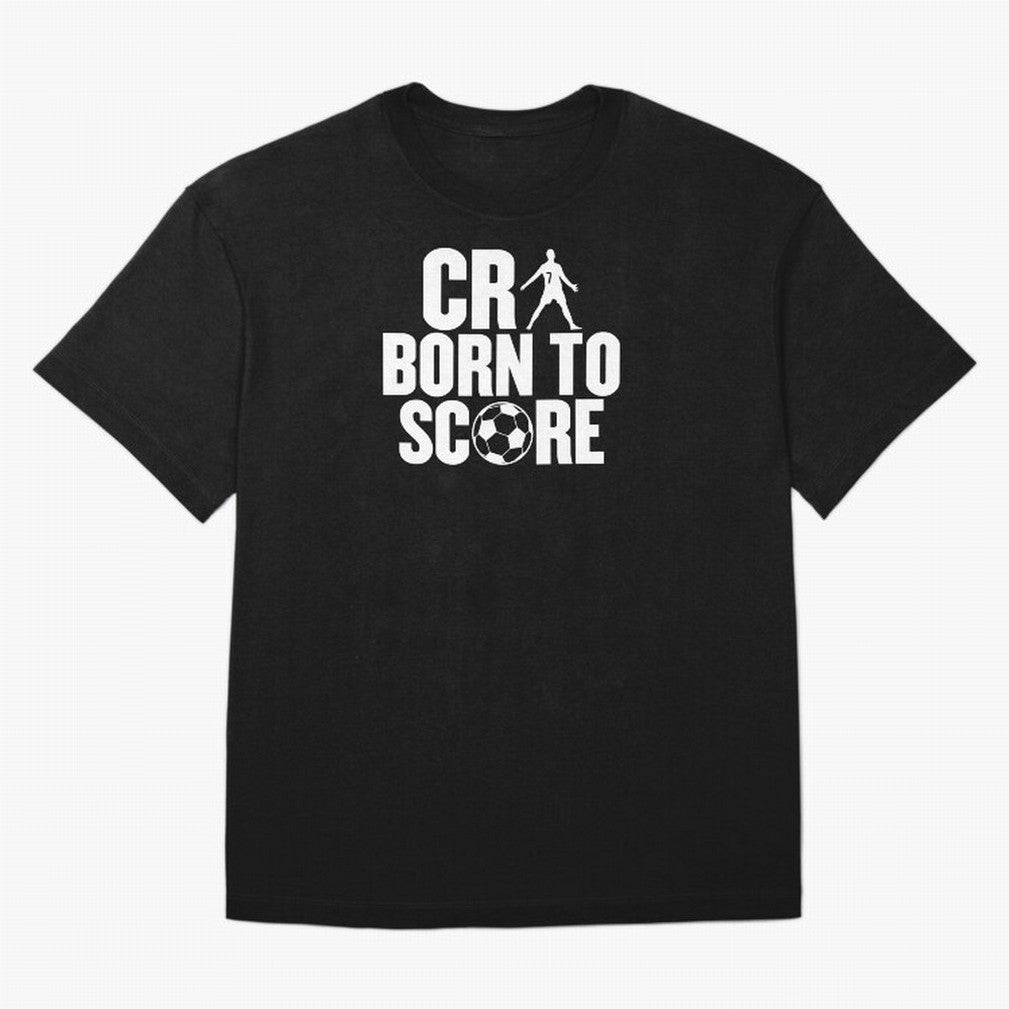 Cr7 Born To Score Oversized T-Shirt Represent Football Lovers during Match Day Hype around FIFA World Cup 2026 USA Canada Mexico, Neymar, Brazil, Football Passion, Legendary Performances, Festival Vibes and Supporter Community; Perfect for