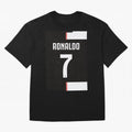 Ronaldo 7 Juventus 19-20 Retro Jersey Oversized T-Shirt Fuel Global Football Passion for FIFA World Cup 2026 USA Canada Mexico, Capturing Mbappe and Neymar, Portugal, Spain and Germany, Football Passion, Legendary Performances, Festival Vibes and