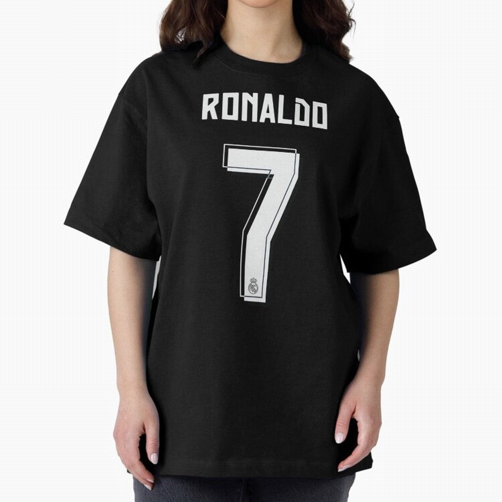 CR7, Cristiano Ronaldo, Cristiano, Ronaldo, oro, portugal, 7, number, dorsal Oversized T-Shirt Keep the Match Day Mood of Match Day Hype around FIFA World Cup 2026 Group Stage, Haaland, Portugal, Spain and Germany, Fan Favorite Moments, National