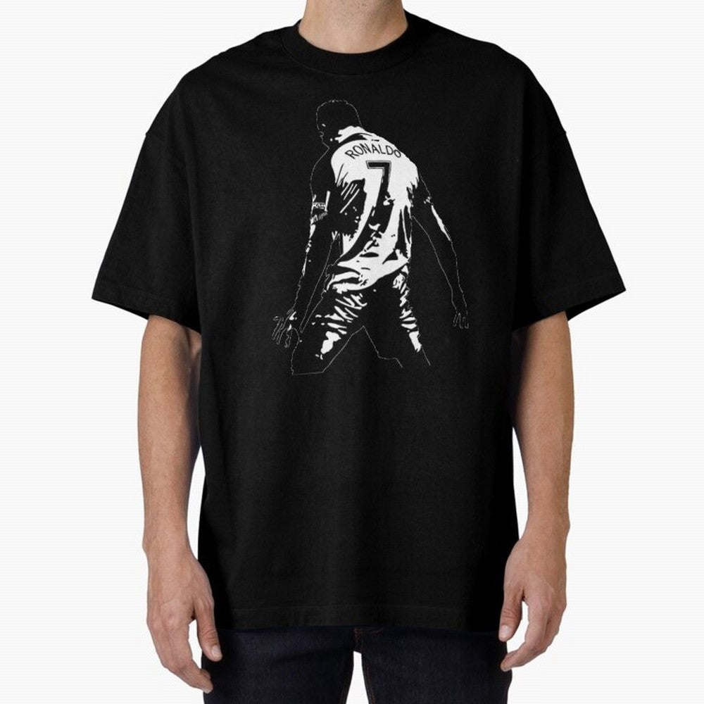 CRISTIANO RONALDO Oversized T-Shirt Celebrate the Road through FIFA World Cup 2026 for Fans of Messi, CR7 and Mbappe and Argentina, Bringing Supporter Pride, Iconic Celebrations, Legendary Names and Global Match Day Energy; Ideal for Fans Who