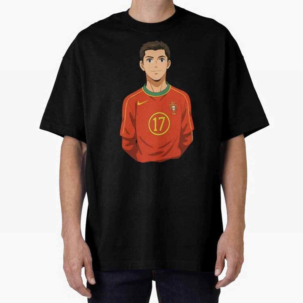 Ronaldo Oversized T-Shirt Celebrate National Team Dreams in the FIFA World Cup 2026 USA Canada Mexico Journey through Mbappe Highlights, Portugal Pride, Supporter Pride, Iconic Celebrations, Legendary Names and Global Match Day Energy; Ideal for