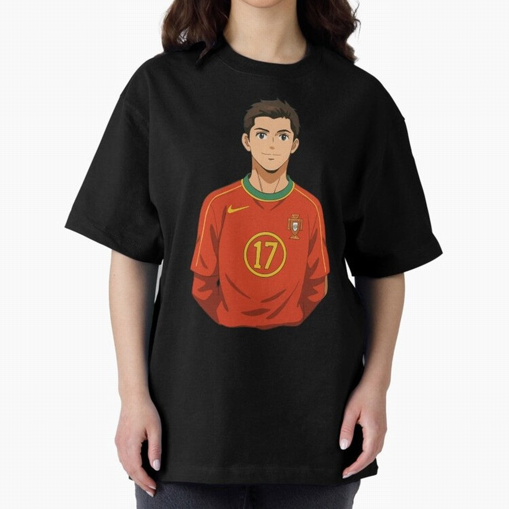 Ronaldo Oversized T-Shirt Celebrate National Team Dreams in the FIFA World Cup 2026 USA Canada Mexico Journey through Mbappe Highlights, Portugal Pride, Supporter Pride, Iconic Celebrations, Legendary Names and Global Match Day Energy; Ideal for