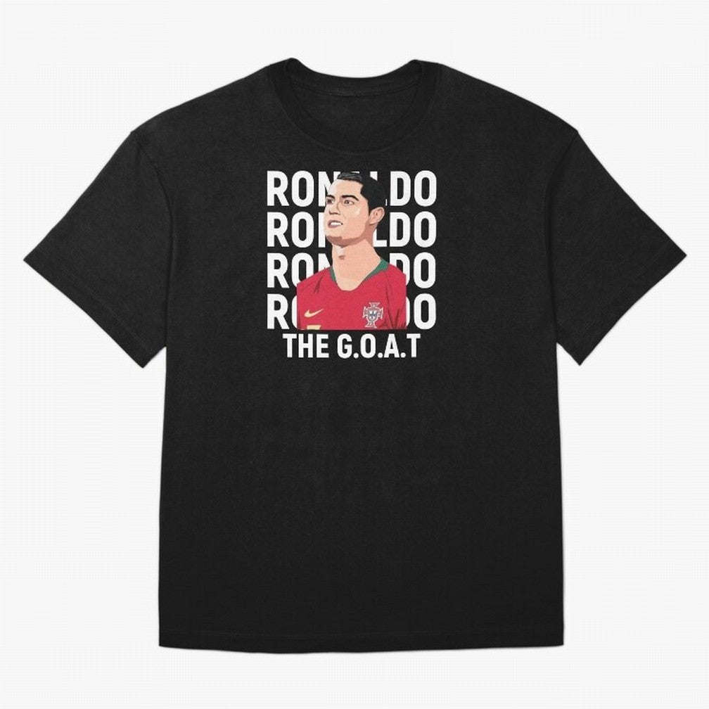 Ronaldo The Goat Oversized T-Shirt Wear the Spirit of Global Football Passion for FIFA World Cup 2026 Group Stage, Made for Messi, Germany, Tournament Hype, Historic Matchups, Family Viewing Parties and Global Sports Pride; Great for Watch Parties,