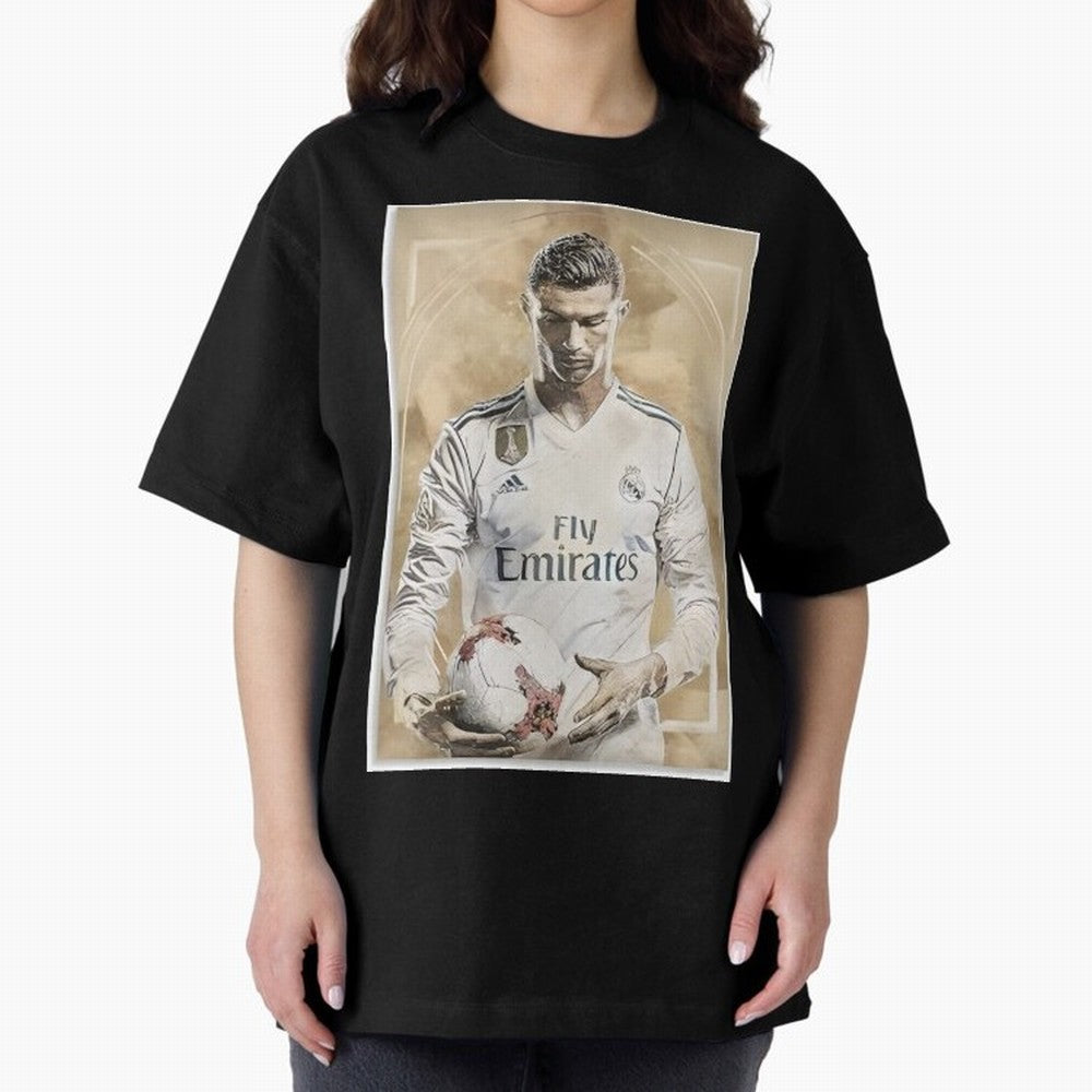 Cr7 Oversized T-Shirt Carry FIFA World Cup 2026 Spirit, Inspired by Netherlands, Haaland, Supporter Pride, Iconic Celebrations, Legendary Names and Global Match Day Energy; Great for Watch Parties, Sports Bars, Family Nights, Fan Clubs and