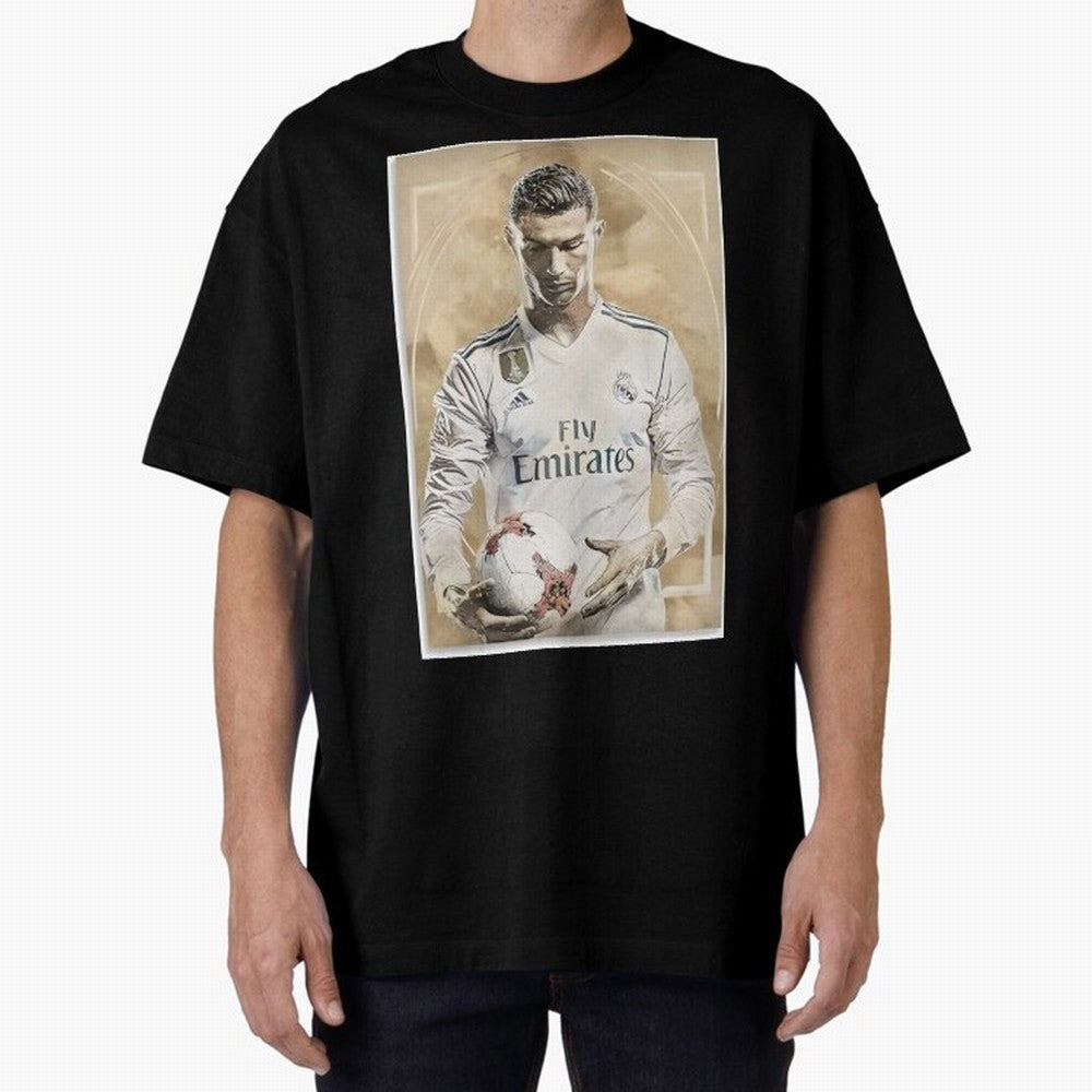 Cr7 Oversized T-Shirt Carry FIFA World Cup 2026 Spirit, Inspired by Netherlands, Haaland, Supporter Pride, Iconic Celebrations, Legendary Names and Global Match Day Energy; Great for Watch Parties, Sports Bars, Family Nights, Fan Clubs and