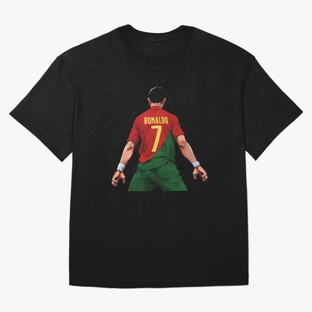 Cristiano Ronaldo Oversized T-Shirt Feel the Trophy Chase of FIFA World Cup 2026 for Fans of Messi and Argentina, France and Brazil, Bringing Sports Nostalgia, International Competition, Famous Players and Unforgettable Victories; Ideal for Fans