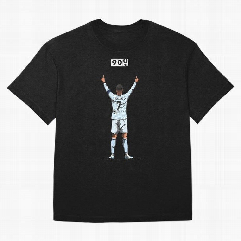Ronaldo 900 Goals Celebration Iconic Football Design Oversized T-Shirt Turn Football Passion into FIFA World Cup 2026 USA Canada Mexico Spirit, Centered on Spain and Netherlands, Mbappe, Goal Celebration Energy, Supporter Heritage, Football Icons