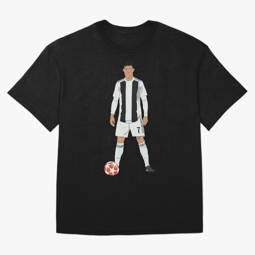 Ronaldo Stance Oversized T-Shirt Keep Football History Alive during Match Day Hype around FIFA World Cup 2026, Mbappe and Neymar, England, Supporter Pride, Iconic Celebrations, Legendary Names and Global Match Day Energy; Ideal for Fans Who Follow
