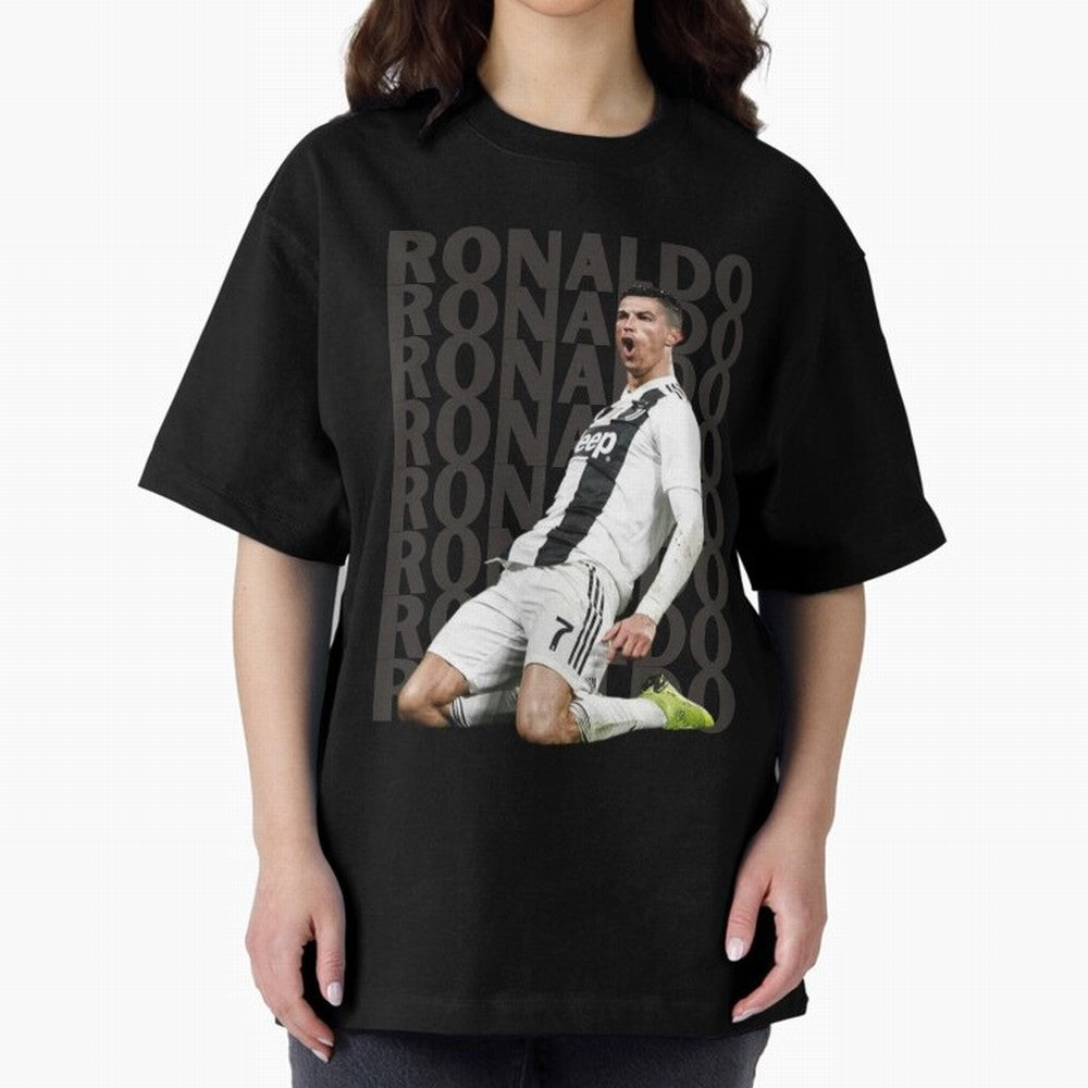 Cristiano Ronaldo | Portugal | Football | GOAT | Juventus Oversized T-Shirt Bring World Football Passion into FIFA World Cup 2026 USA Canada Mexico Spirit, Made for Portugal, Spain and Germany, Messi, Global Supporter Spirit, Legendary Goals,
