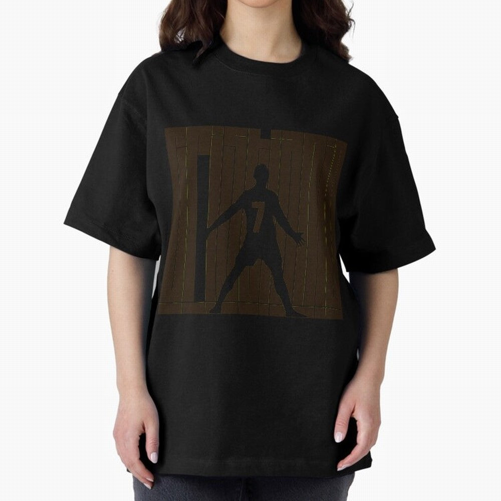 CR7 Ronaldo Oversized T-Shirt Carry the Dream of FIFA World Cup 2026 Group Stage Centered on CR7 and Messi, France and Portugal Energy, Fan Favorite Moments, National Team Passion, Big Match Drama and Soccer History; Great for Supporters Who Love