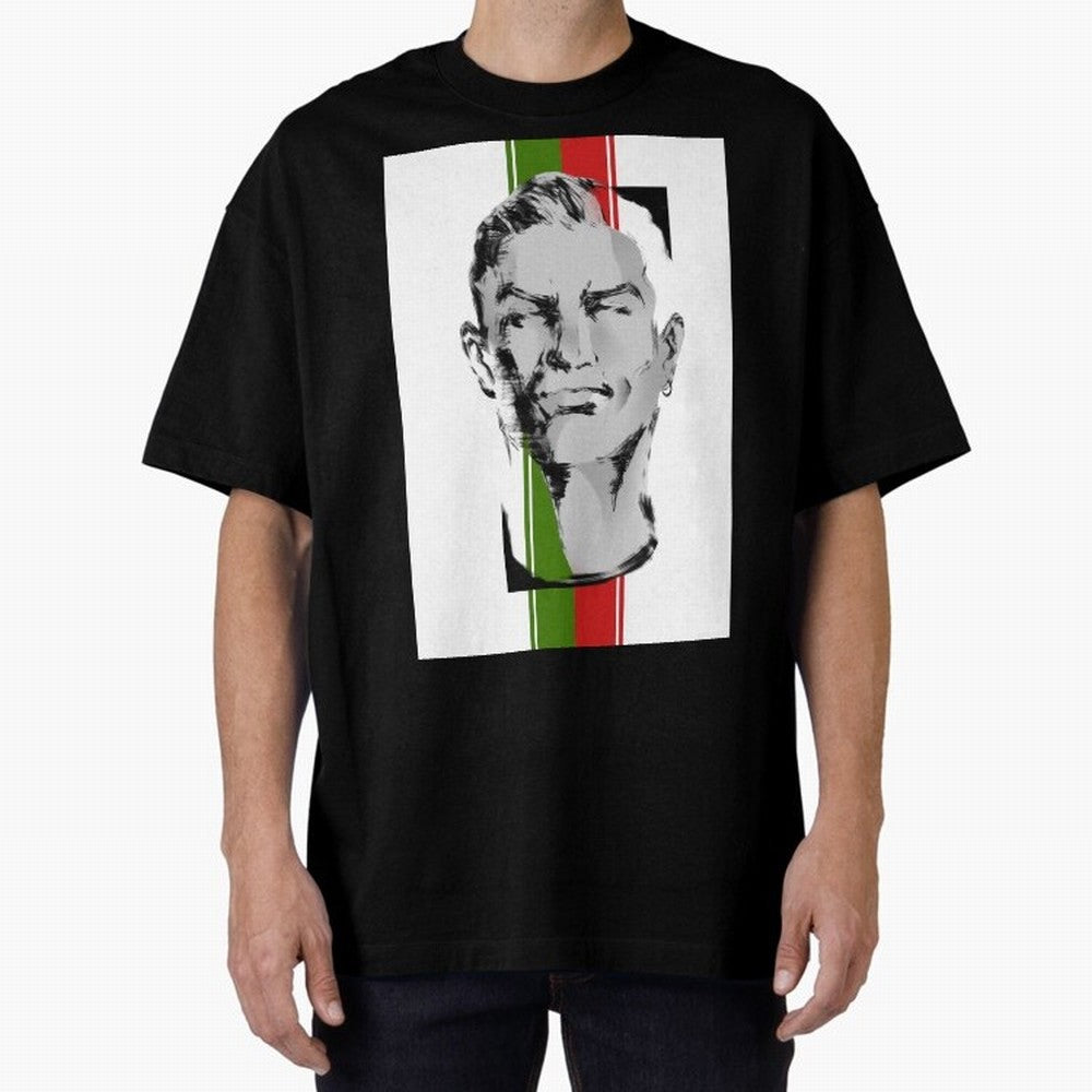 Cristiano Oversized T-Shirt Show Fan Pride Across FIFA World Cup 2026 Group Stage Filled with CR7, France and Portugal Energy, Football Festival Excitement, Trophy Ambitions, Country Rivalries and Star Player Buzz; Ideal for Football Dads, Football