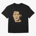 Portugal Football Captain Cristiano Ronaldo Vector Illustration Oversized T-Shirt Celebrate Golden Goal Energy in FIFA World Cup 2026 Group Stage for Fans of Messi, CR7 and Mbappe and Argentina and Brazil, Bringing Stadium Chants, National Pride,