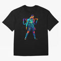 Ronaldo Cr7 Wpap Art Oversized T-Shirt Celebrate Classic Football Spirit in Match Day Hype around FIFA World Cup 2026, Messi and Cristiano Ronaldo, Argentina and Brazil, Football History, Final Match Energy, Crowd Noise and Once in a Lifetime