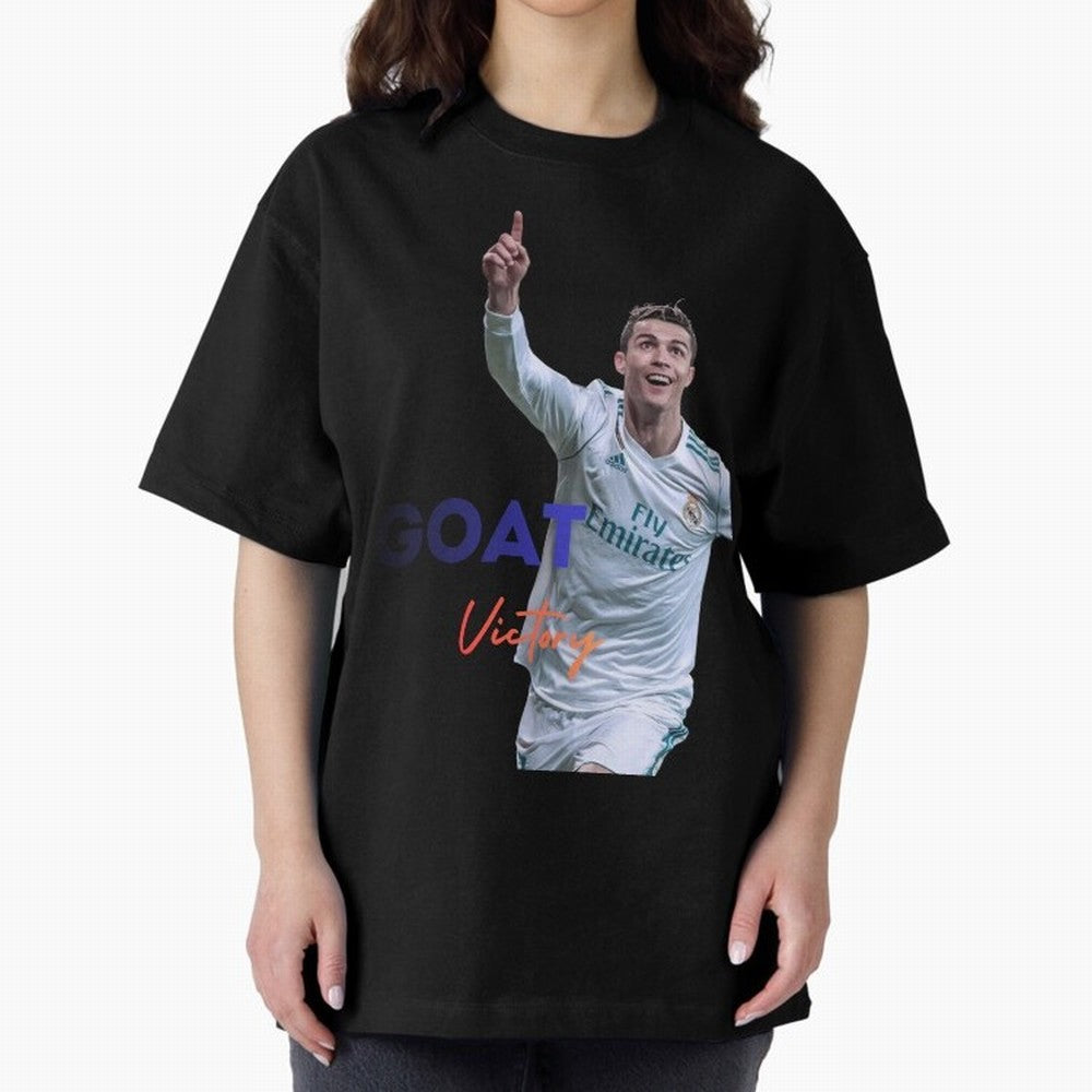 Goat CR7 MIndset Oversized T-Shirt Honor Champions and Dreams in FIFA World Cup 2026 USA Canada Mexico Spirit, Highlighting Argentina, France and Brazil, Messi, Neymar and Mbappe, Stadium Chants, National Pride, Trophy Dreams and Unforgettable