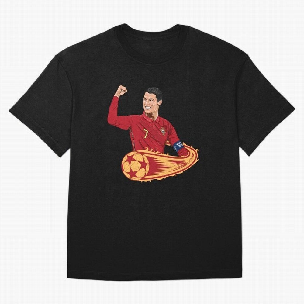 Cristiano Ronaldo drawing Oversized T-Shirt Feel the Heartbeat of Match Day Hype around FIFA World Cup 2026 Group Stage, Neymar, Haaland and Cristiano Ronaldo, Netherlands, Tournament Hype, Historic Matchups, Family Viewing Parties and Global