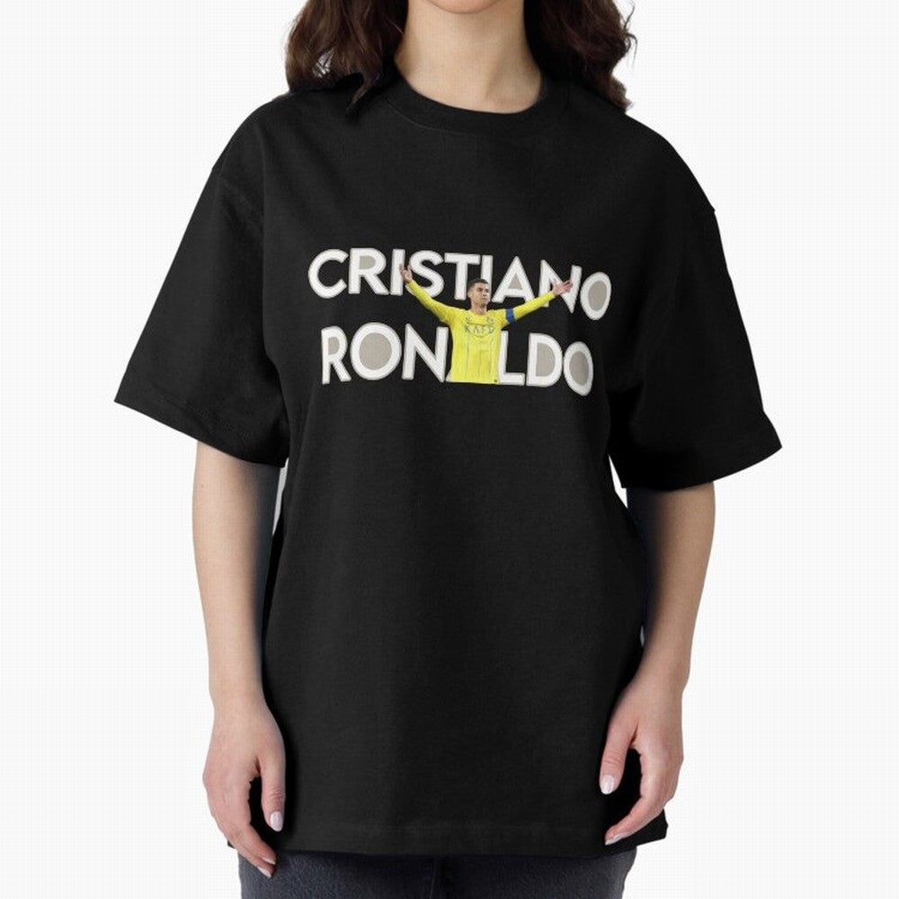 Cristiano Ronaldo Oversized T-Shirt Bring Match Day Fire to FIFA World Cup 2026 Connected to Haaland, France and Portugal Energy, Fan Favorite Moments, National Team Passion, Big Match Drama and Soccer History; Made for Die Hard Supporters, Soccer