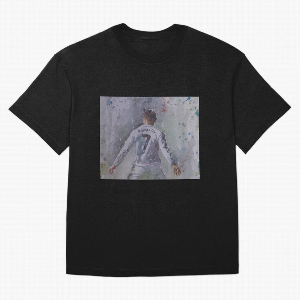 Cristiano Ronaldo - Portrait 2 Oversized T-Shirt Celebrate the Road through the FIFA World Cup 2026 Journey through Haaland Highlights, Netherlands Pride, Global Supporter Spirit, Legendary Goals, National Colors and Tournament Celebration; Perfect