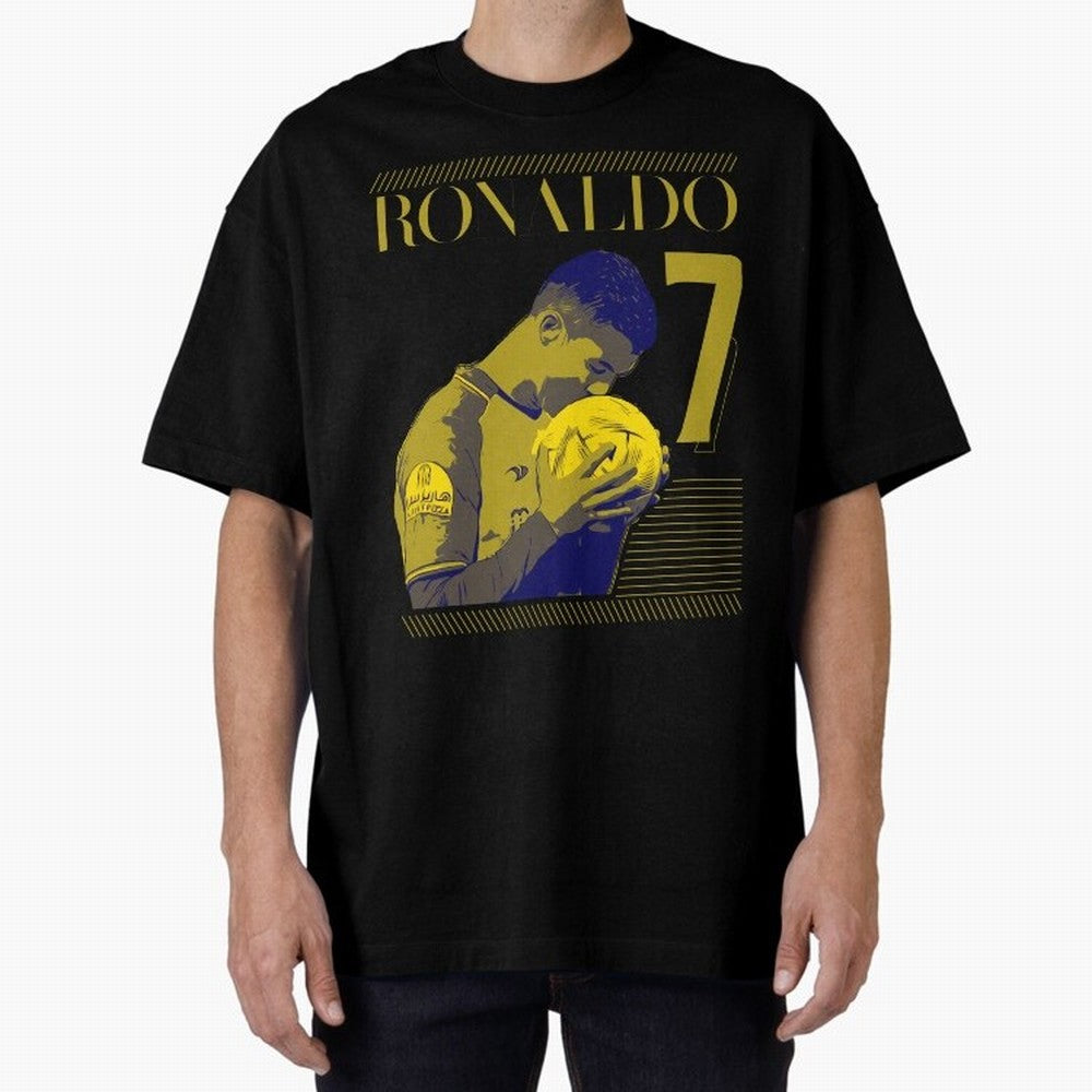 Cristiano Ronaldo Its Yellow Oversized T-Shirt Back the Journey through FIFA World Cup 2026 Group Stage for Fans of Haaland and Mbappe and Spain, Bringing Champion Mindset, Group Stage Buzz, Knockout Tension and Passionate Fan Culture; Perfect for