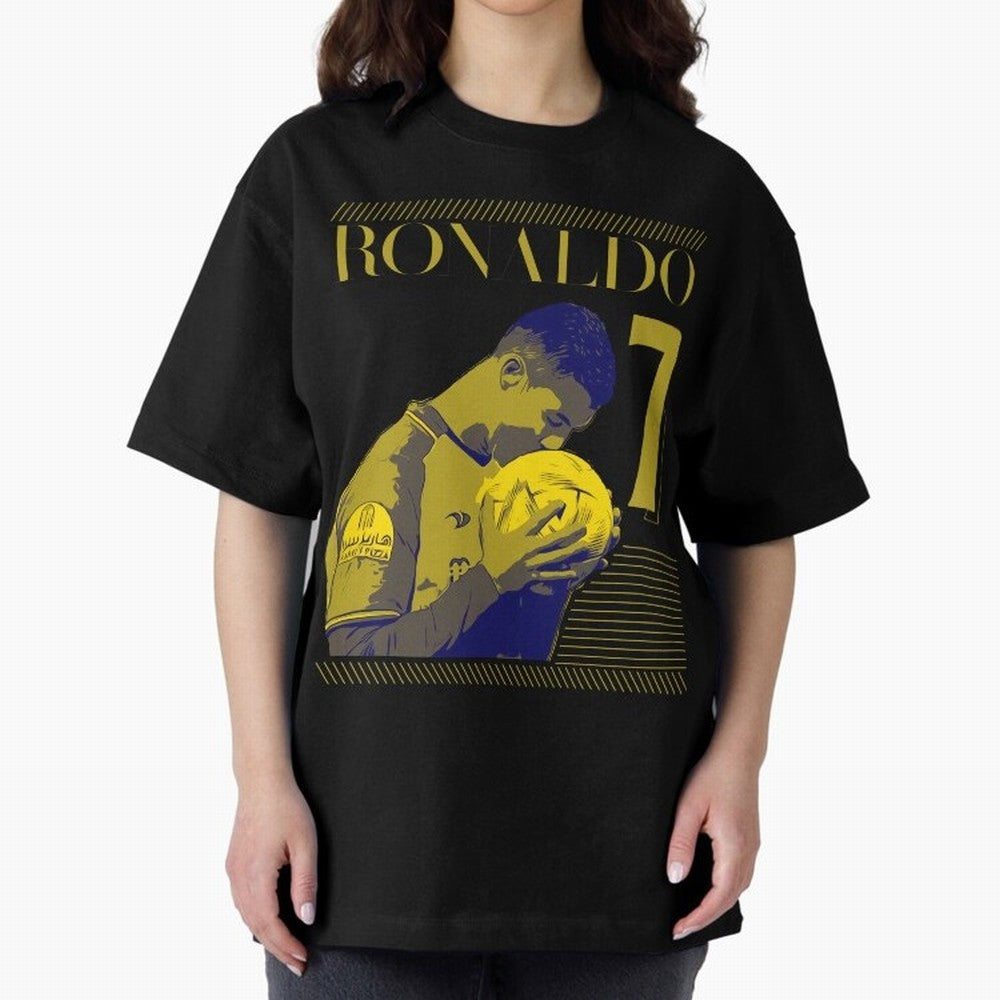 Cristiano Ronaldo Its Yellow Oversized T-Shirt Back the Journey through FIFA World Cup 2026 Group Stage for Fans of Haaland and Mbappe and Spain, Bringing Champion Mindset, Group Stage Buzz, Knockout Tension and Passionate Fan Culture; Perfect for
