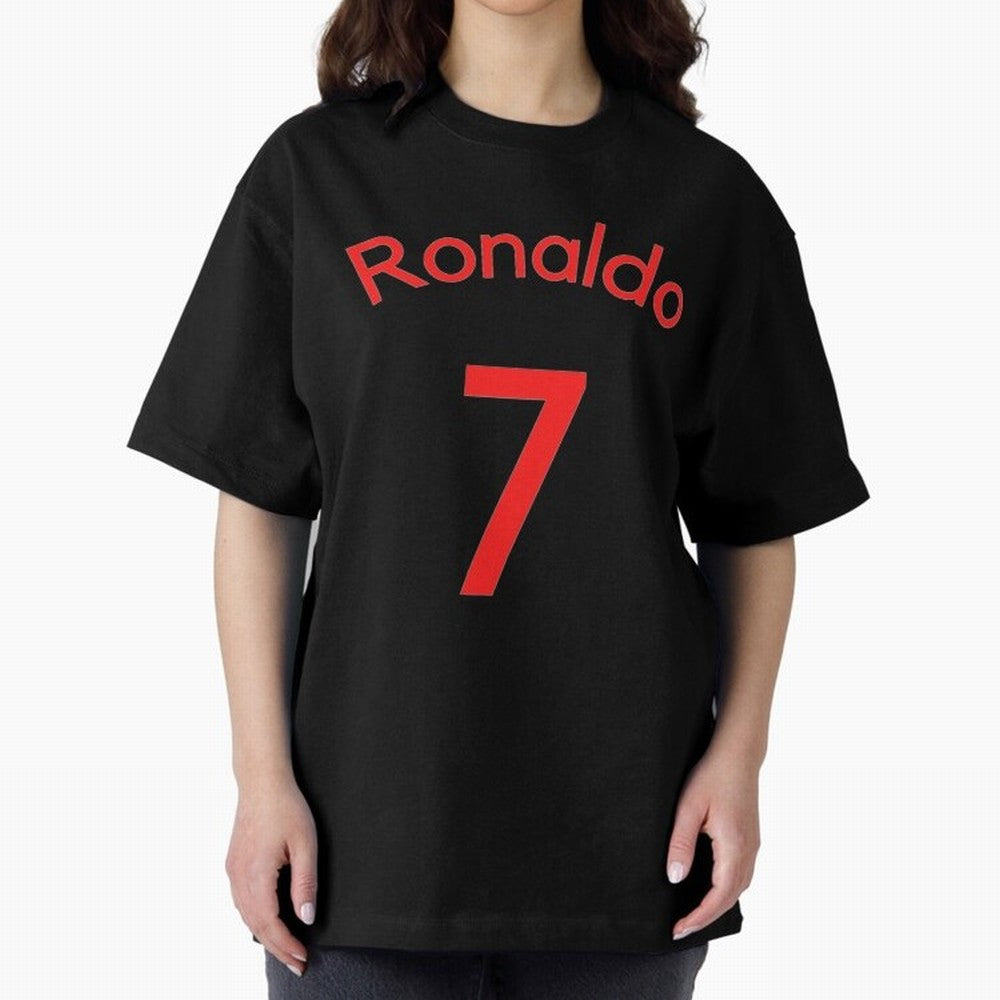 Copy of Ronaldo Manchester United Oversized T-Shirt Turn Up for FIFA World Cup 2026 USA Canada Mexico for Fans of Haaland and Mbappe and Spain, Bringing Supporter Pride, Iconic Celebrations, Legendary Names and Global Match Day Energy; Perfect for