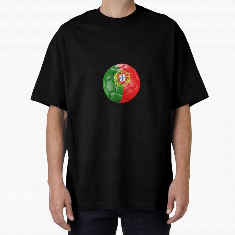 Portugal Oversized T-Shirt Represent Fans Who Live for FIFA World Cup 2026 Group Stage Featuring Messi, CR7 and Mbappe, Brazil Energy, Goal Celebration Energy, Supporter Heritage, Football Icons and Worldwide Tournament Joy; Created for Match Day