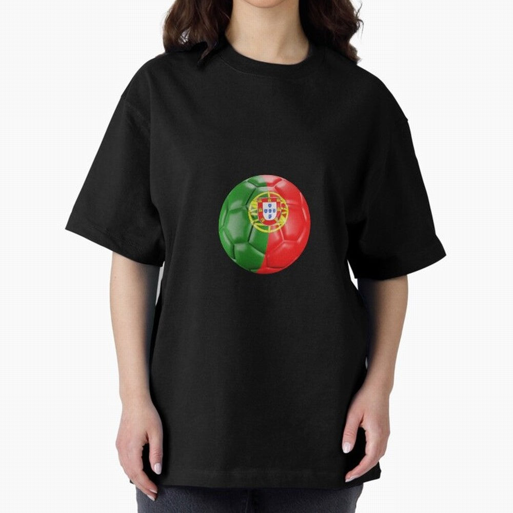 Portugal Oversized T-Shirt Represent Fans Who Live for FIFA World Cup 2026 Group Stage Featuring Messi, CR7 and Mbappe, Brazil Energy, Goal Celebration Energy, Supporter Heritage, Football Icons and Worldwide Tournament Joy; Created for Match Day