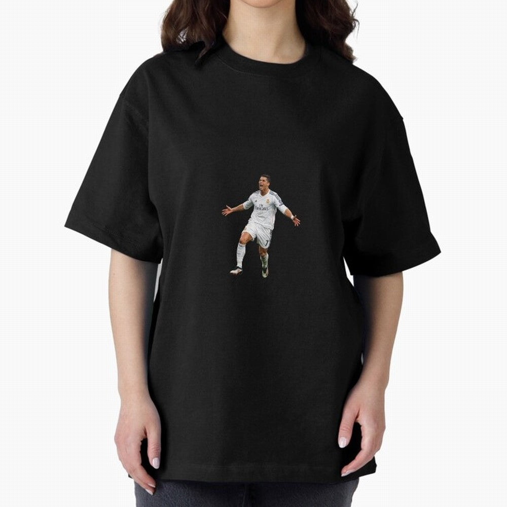 Ronaldo real madrid Oversized T-Shirt Bring Bold Fan Energy to FIFA World Cup 2026 for Fans of Neymar and Argentina, France and Brazil, Bringing Stadium Memories, Football Loyalty, International Chants and Championship Tradition; Ideal for Fans Who