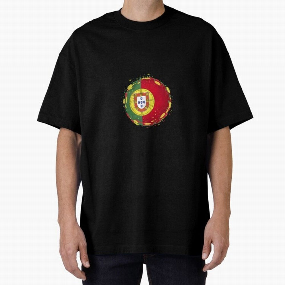 Portugal Oversized T-Shirt Celebrate National Team Dreams in FIFA World Cup 2026 Group Stage for Fans of Cristiano Ronaldo and Spain and Netherlands, Bringing Classic Soccer Heritage, Championship Pressure, Fan Loyalty and International Pride;