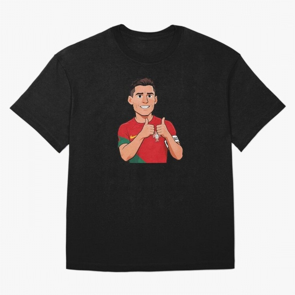 World CUP Cristiano Oversized T-Shirt Join Supporters Worldwide for the FIFA World Cup 2026 Journey through Cristiano Ronaldo Highlights, Germany Pride, Retro Football Energy, Iconic Rivalries, Trophy Chase Drama and Stadium Atmosphere; Perfect for