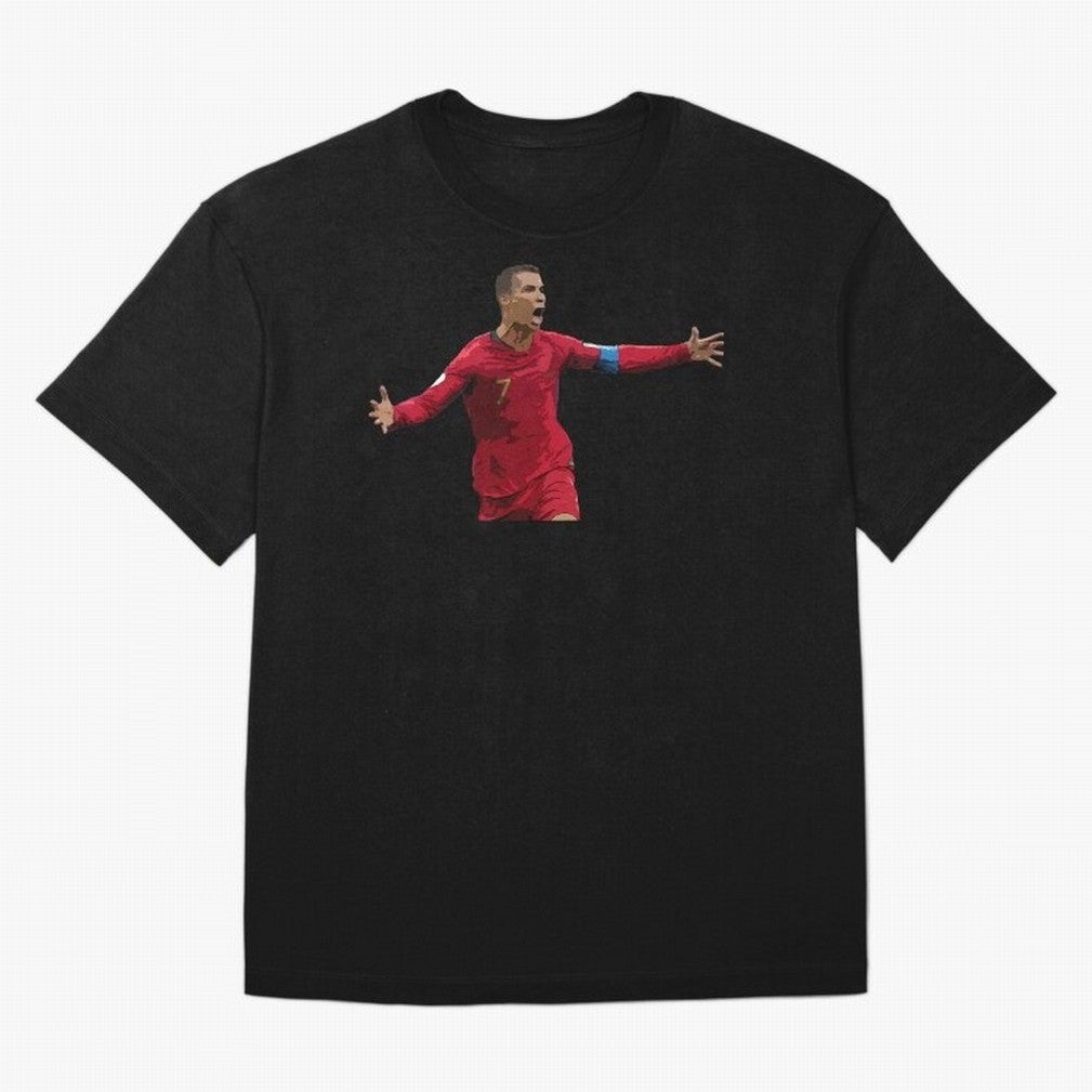 Cristiano Ronaldo Oversized T-Shirt Fuel FIFA World Cup 2026 USA Canada Mexico Spirit, Celebrating Spain, Messi and Cristiano Ronaldo, Retro Football Energy, Iconic Rivalries, Trophy Chase Drama and Stadium Atmosphere; Great for Supporters Who Love