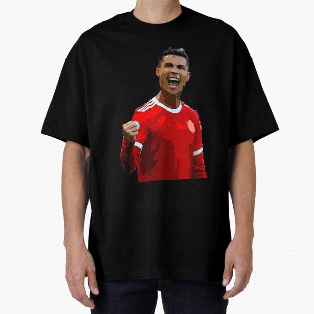 Cristiano Ronaldo Oversized T-Shirt Bring a Vintage Feel to the FIFA World Cup 2026 Journey through Cristiano Ronaldo Highlights, Spain Pride, Stadium Memories, Football Loyalty, International Chants and Championship Tradition; Great for Watch