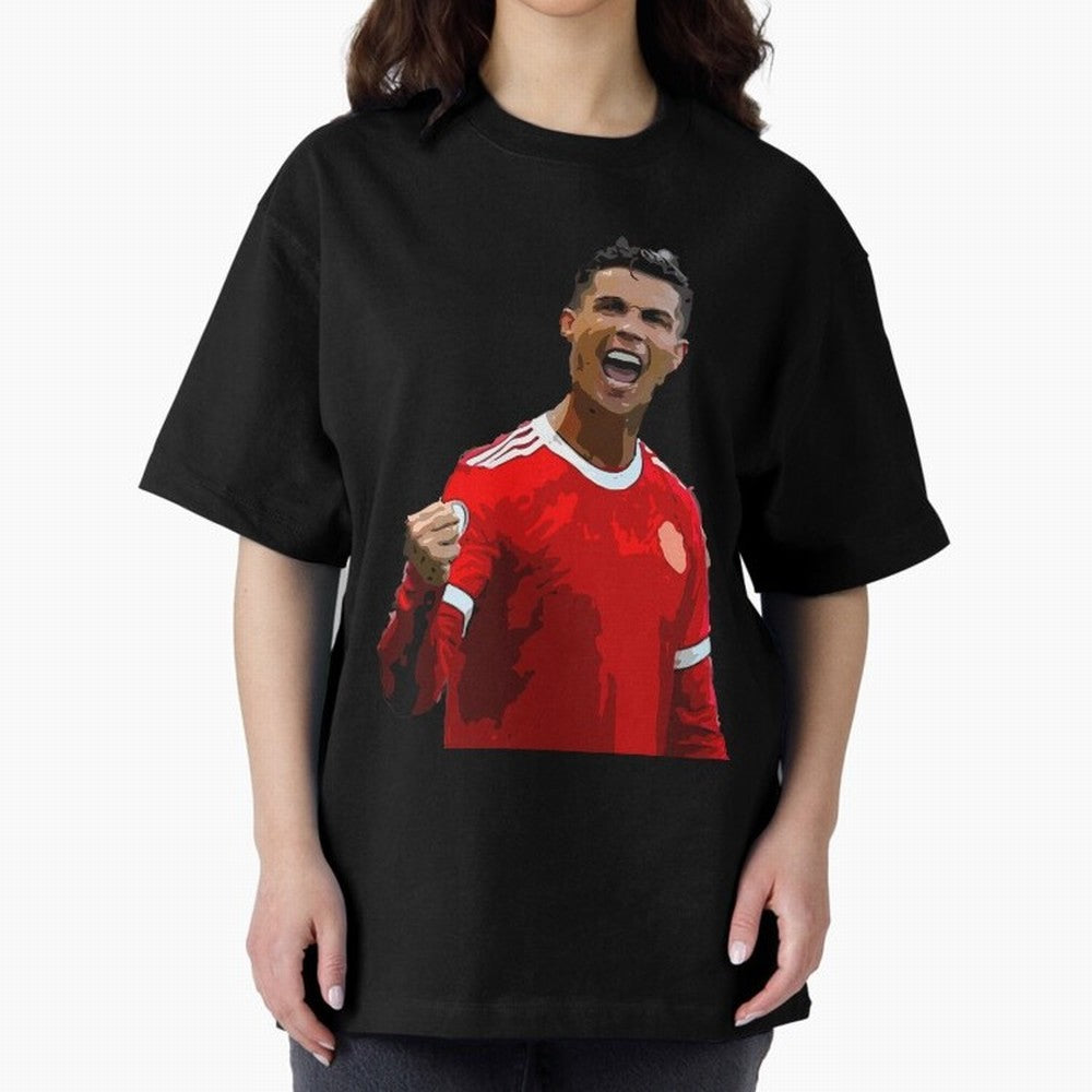 Cristiano Ronaldo Oversized T-Shirt Bring a Vintage Feel to the FIFA World Cup 2026 Journey through Cristiano Ronaldo Highlights, Spain Pride, Stadium Memories, Football Loyalty, International Chants and Championship Tradition; Great for Watch
