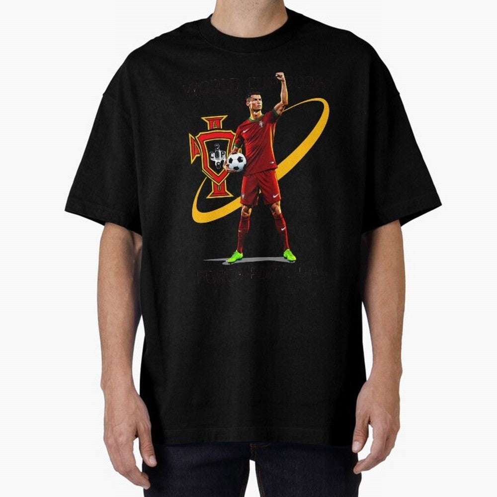 FIFA World Cup 2026 - Portugal Fan Oversized T-Shirt Feel International Energy from FIFA World Cup 2026 Spirit, Filled with Germany, Neymar, Fan Favorite Moments, National Team Passion, Big Match Drama and Soccer History; Perfect for Supporters Who