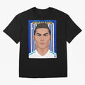 Cristiano Ronaldo (RM) | The Commander Oversized T-Shirt Celebrate Soccer Greatness during FIFA World Cup 2026 for Fans of Messi and Brazil, Bringing Retro Football Energy, Iconic Rivalries, Trophy Chase Drama and Stadium Atmosphere; Ideal for