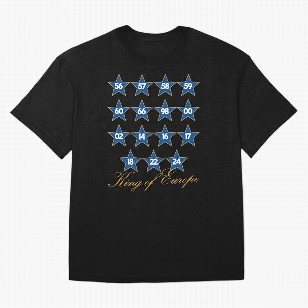 Real Madrid European Cups Oversized T-Shirt Feel International Energy from FIFA World Cup 2026 USA Canada Mexico Spirit, Celebrating Portugal, Neymar, Haaland and Cristiano Ronaldo, Supporter Pride, Iconic Celebrations, Legendary Names and Global