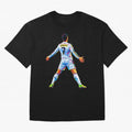 The GOAT Ronaldo Oversized T-Shirt Live for the Drama of Match Day Hype around FIFA World Cup 2026, Messi, Neymar and Mbappe, Brazil, Worldwide Fan Energy, Dramatic Goals, Stadium Lights and Championship Celebrations; Ideal for Fans Who Follow