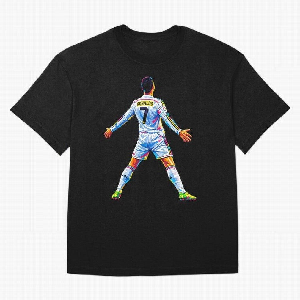 The GOAT Ronaldo Oversized T-Shirt Live for the Drama of Match Day Hype around FIFA World Cup 2026, Messi, Neymar and Mbappe, Brazil, Worldwide Fan Energy, Dramatic Goals, Stadium Lights and Championship Celebrations; Ideal for Fans Who Follow