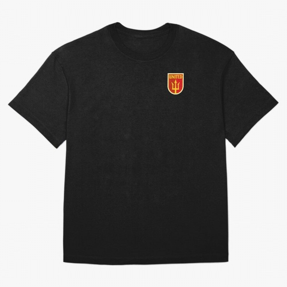 Manchester United Classic Shield Oversized T-Shirt Capture FIFA World Cup 2026 Spirit, Made for France and Portugal, Messi and Cristiano Ronaldo, Match Day Excitement, Supporter Culture, Golden Goals and Global Football Passion; Perfect for