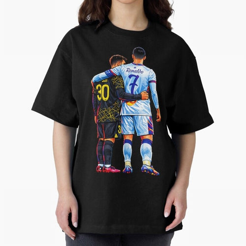 2 GOATS Oversized T-Shirt Bring Global Tournament Vibes to FIFA World Cup 2026 Group Stage Spirit, Made for Argentina, Messi, Tournament Hype, Historic Matchups, Family Viewing Parties and Global Sports Pride; Made for Die Hard Supporters, Soccer